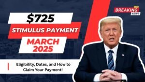 $725 Monthly Stimulus Checks: Eligibility, Dates, and How to Claim Your Payment!